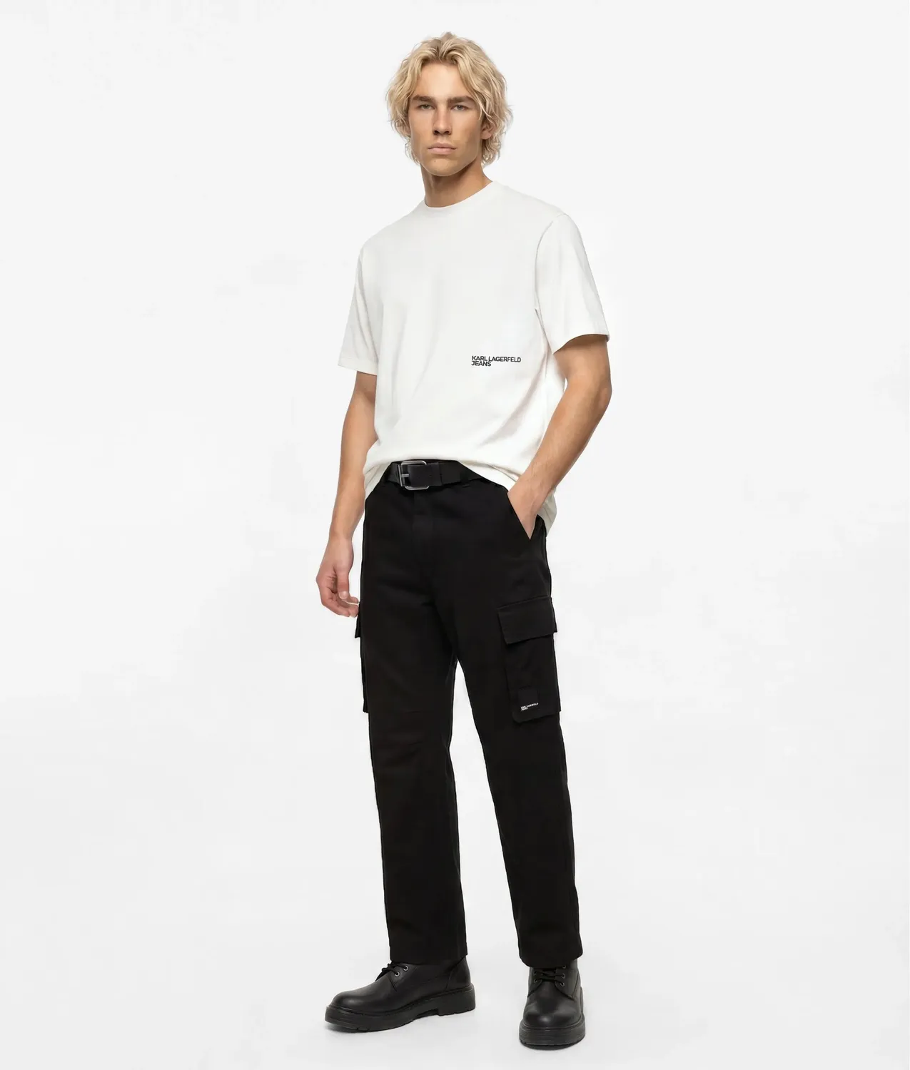 Karl Lagerfeld KL Jeans Cargo Hose Coated Herren