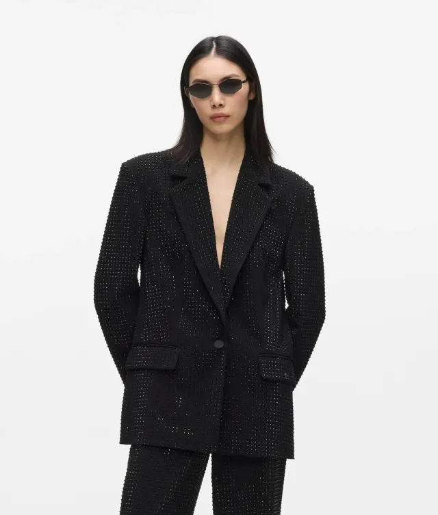 Karl Lagerfeld Rhinestone Blazer Damen 6 mit Strass