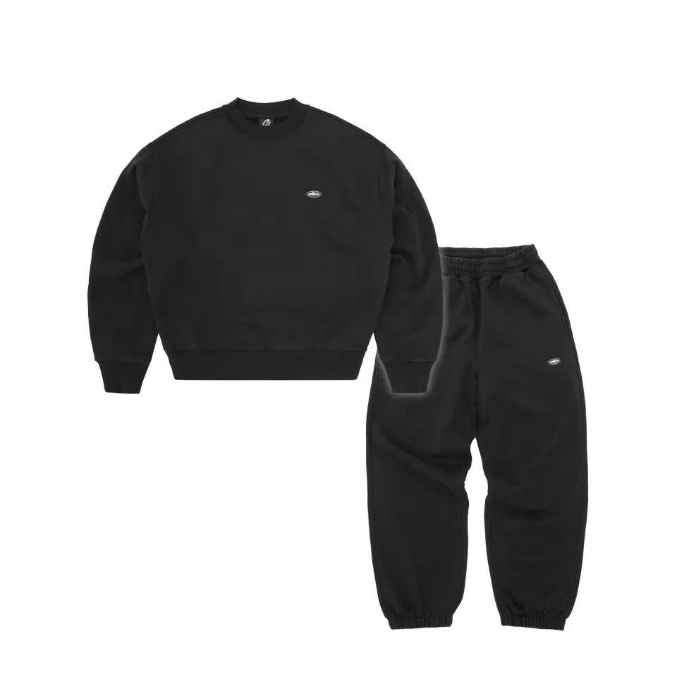 Corteiz Mini Island Crewneck Trainingsanzug Schwarz