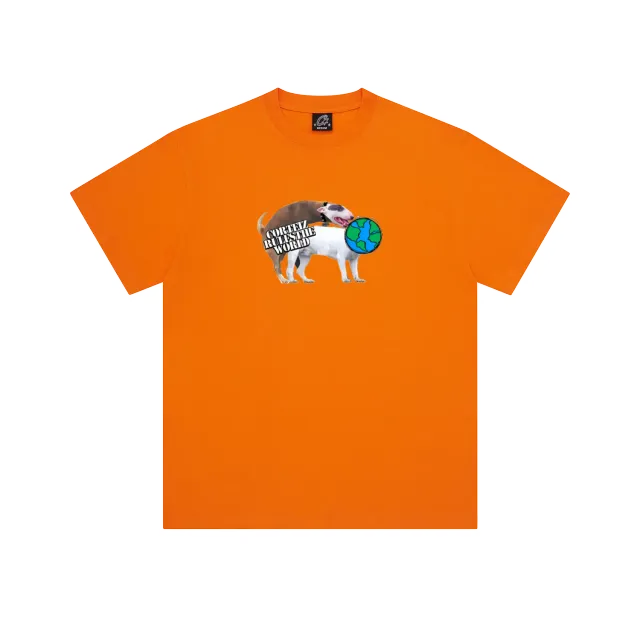 Corteiz Doggy T-Shirt orange Baumwolle