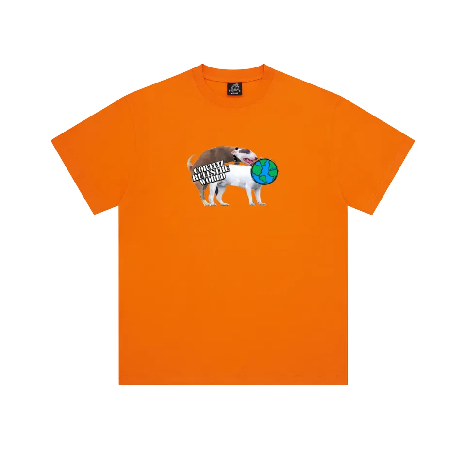 Corteiz Doggy T-Shirt orange Baumwolle