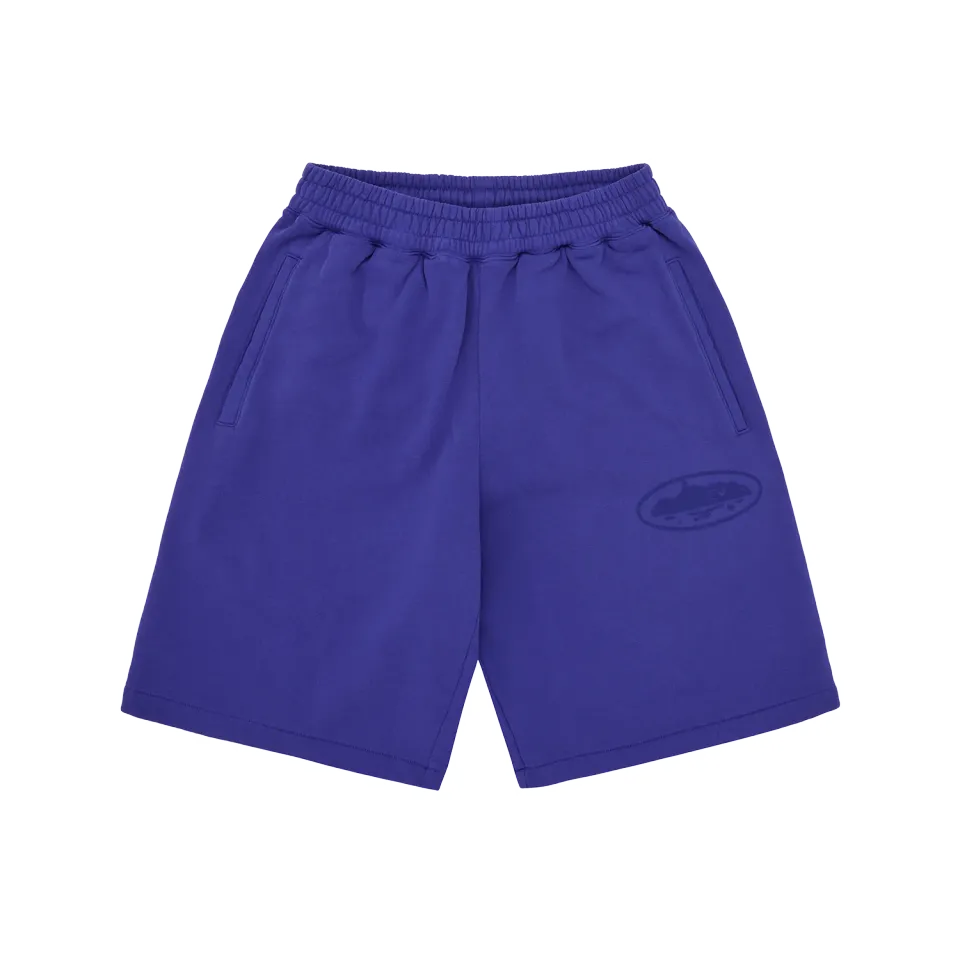 Corteiz Island Knockout Sweatshort Indigo Fleece