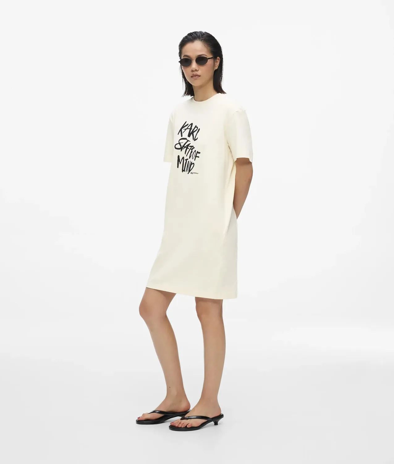 Karl Lagerfeld Karl Quote T-Shirtkleid Damen Print