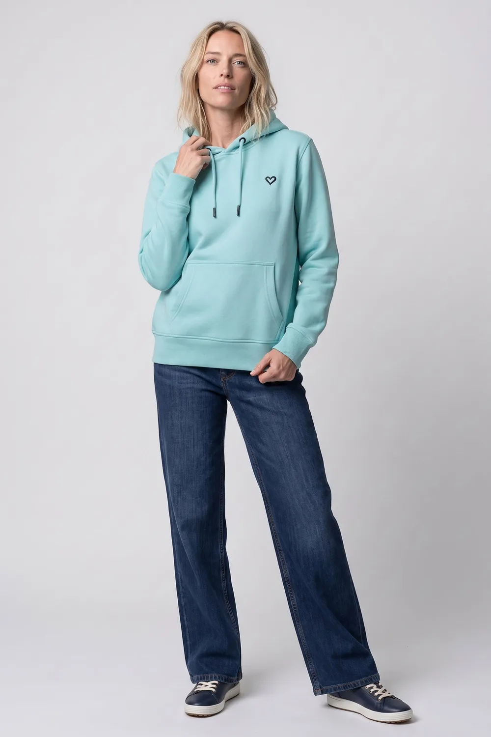 Alife & Kickin SorgaAK A Hoodie Hellblau Damen Baumwolle