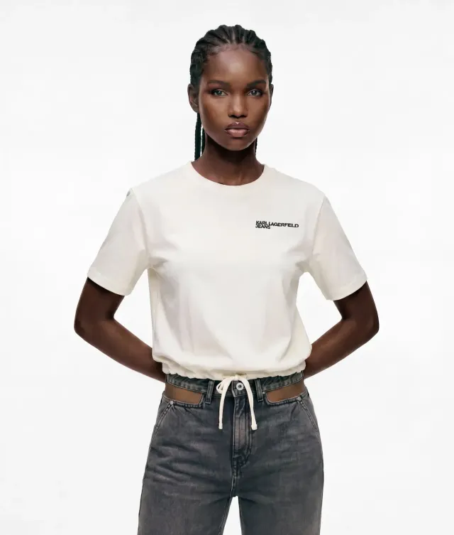 Karl Lagerfeld KL Jeans Tied-hem T-Shirt Baumwolle XS-XL