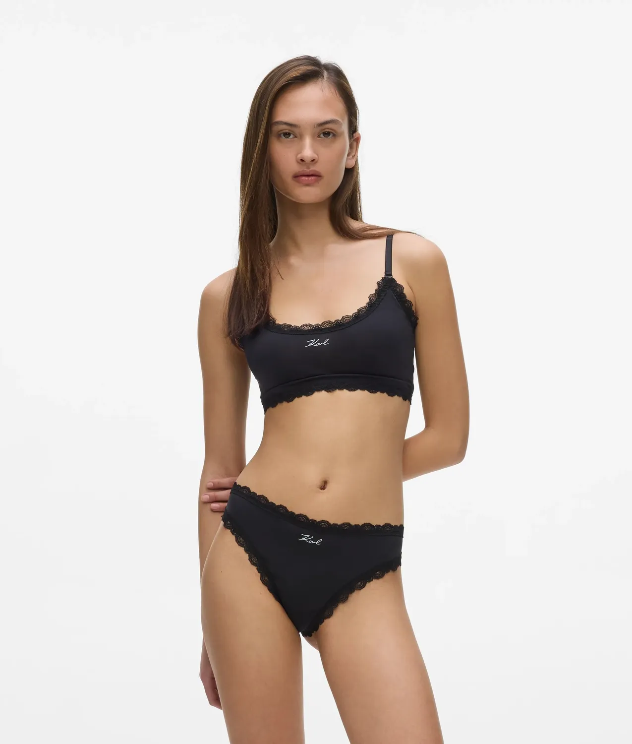 Karl Lagerfeld Signature String 3er-Pack Spitze