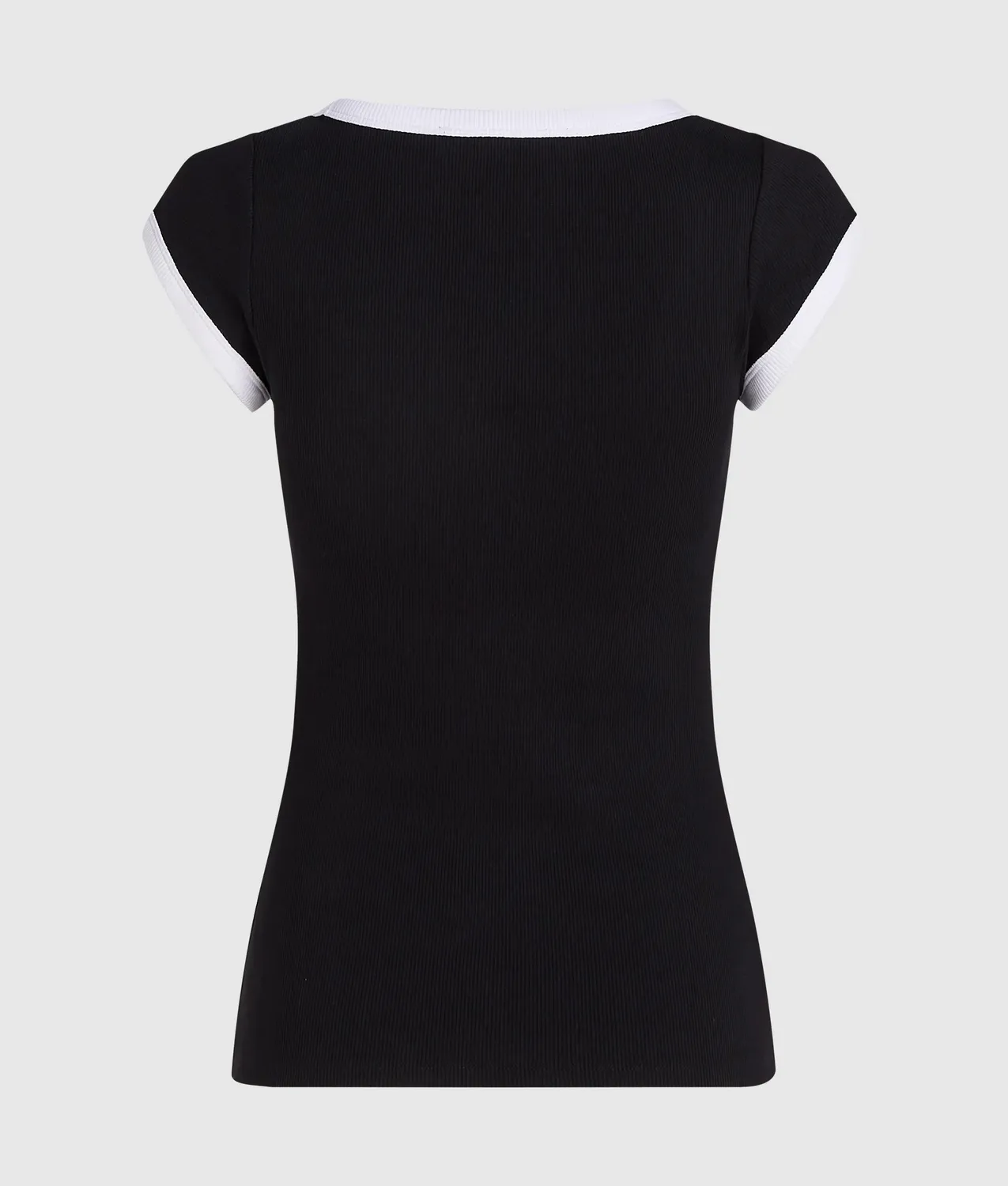 Karl Lagerfeld Scoop Neck T-Shirt XS-XL schwarz-weiß