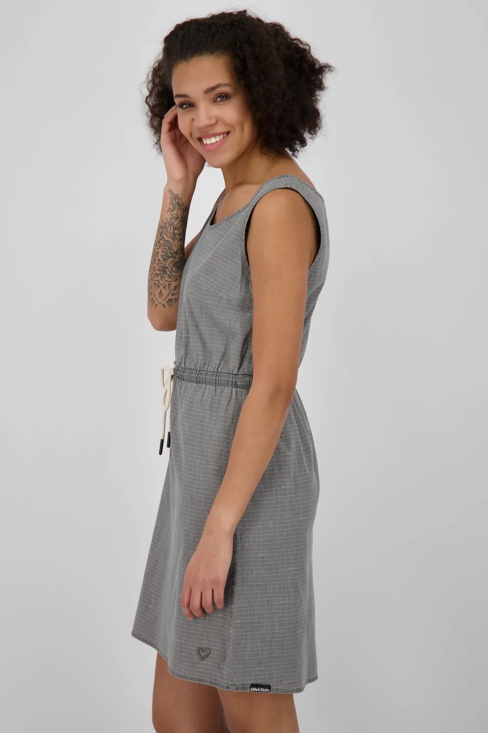 Alife & Kickin DojaAK DNM B Kleid Grau Denim