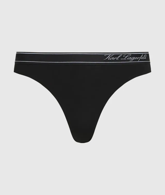 Karl Lagerfeld Stripe Slip Bio-Baumwolle Hotel Karl Logo