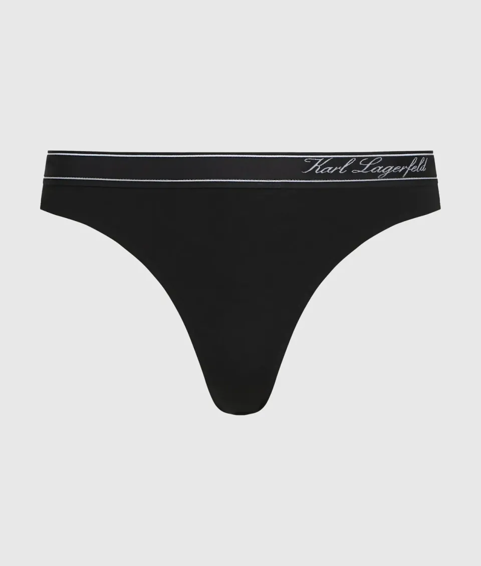 Karl Lagerfeld Stripe Slip Bio-Baumwolle Hotel Karl Logo