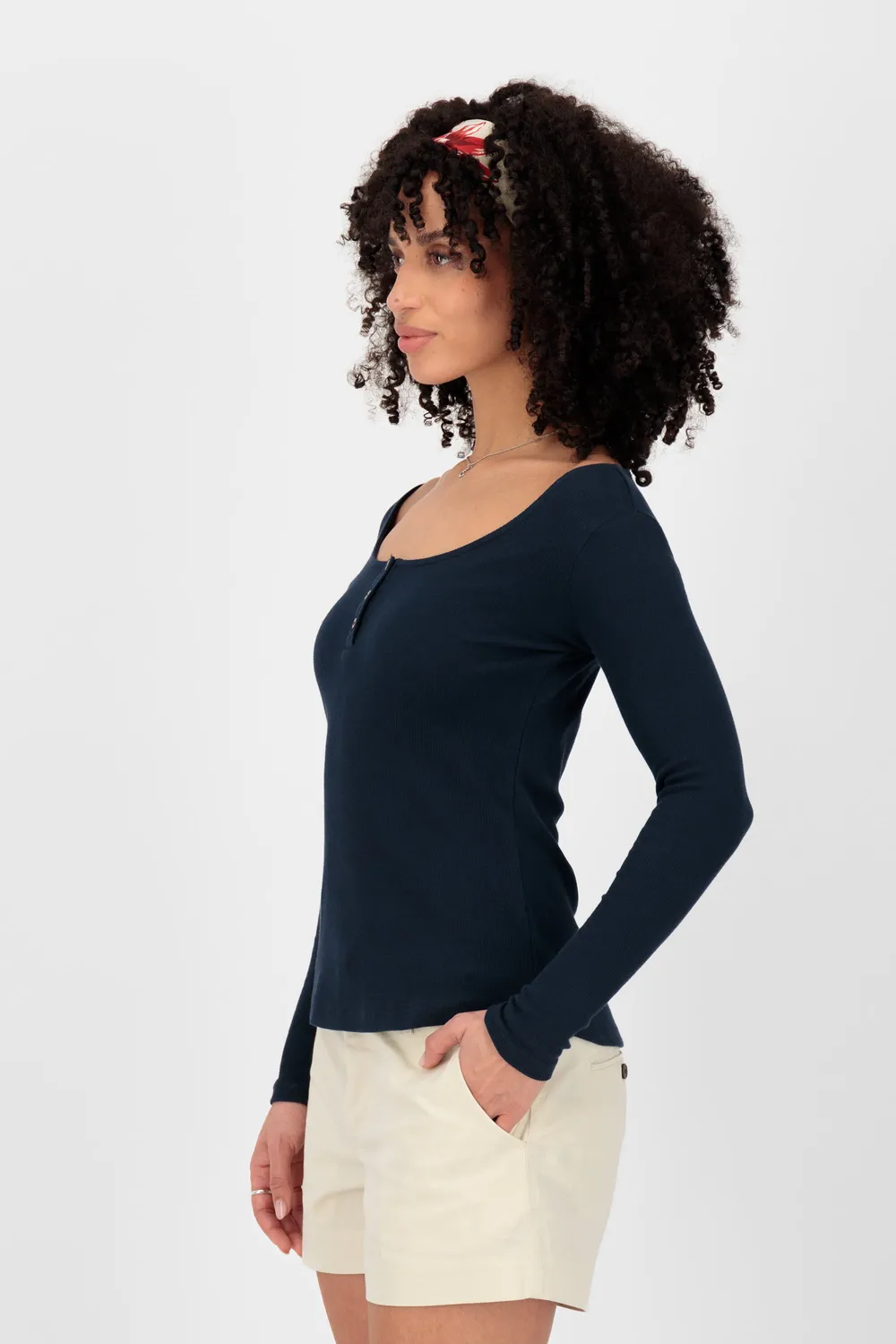 Alife & Kickin MaritAK A Longsleeve Damen Dunkelblau