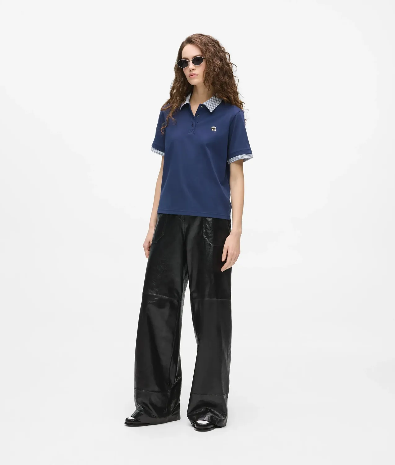 Karl Lagerfeld Ikon Check Polo Poloshirt Pique