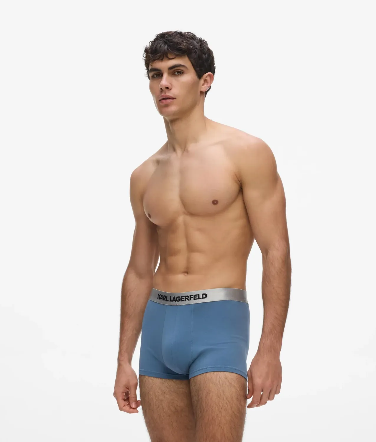 Karl Lagerfeld Metallic Logo Trunks 3er-Pack elastisch