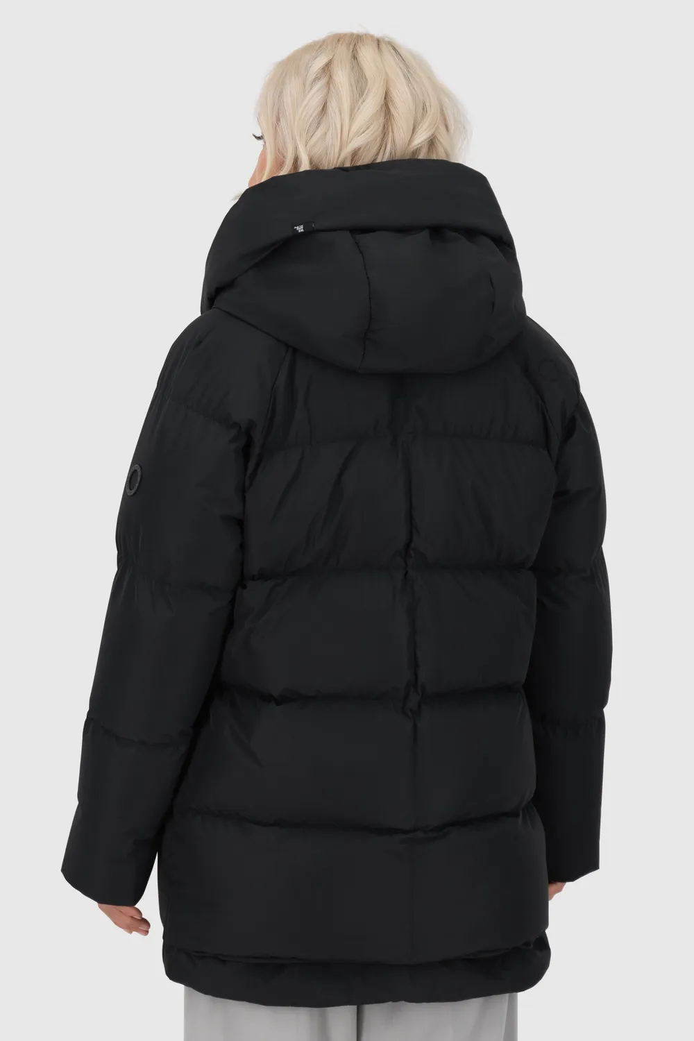 Alife & Kickin LykkeAK A Puffer Parka Schwarz Damen Winter