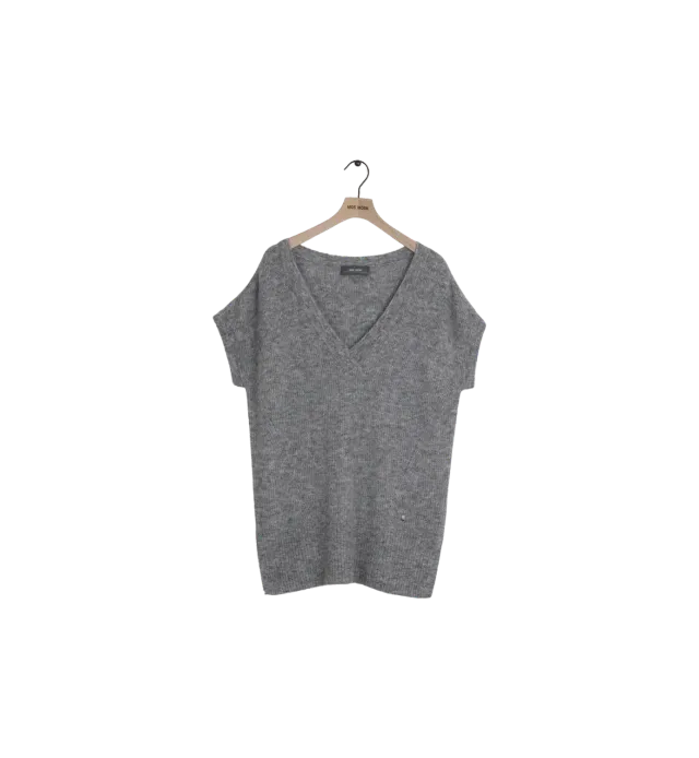 Mos Mosh Chia Knit Slipover XS Grau Secondhand