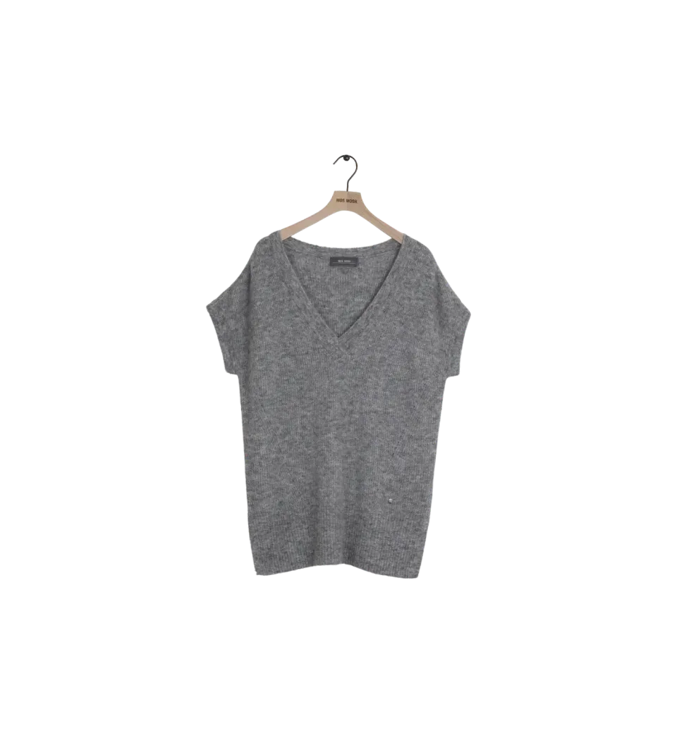 Mos Mosh Chia Knit Slipover XS Grau Secondhand