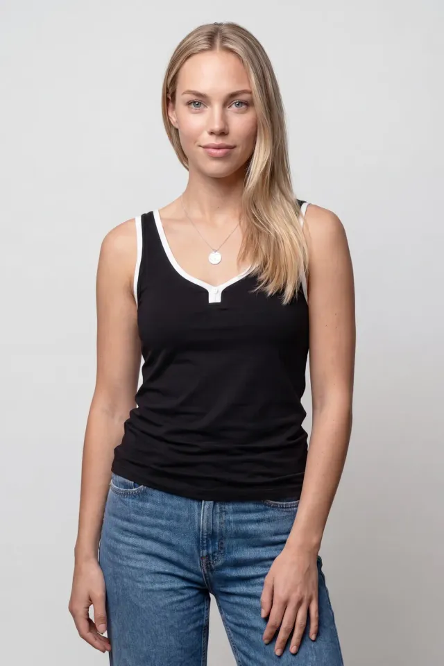 Alife & Kickin AlessandraAK A Top Damen Schwarz – Basic