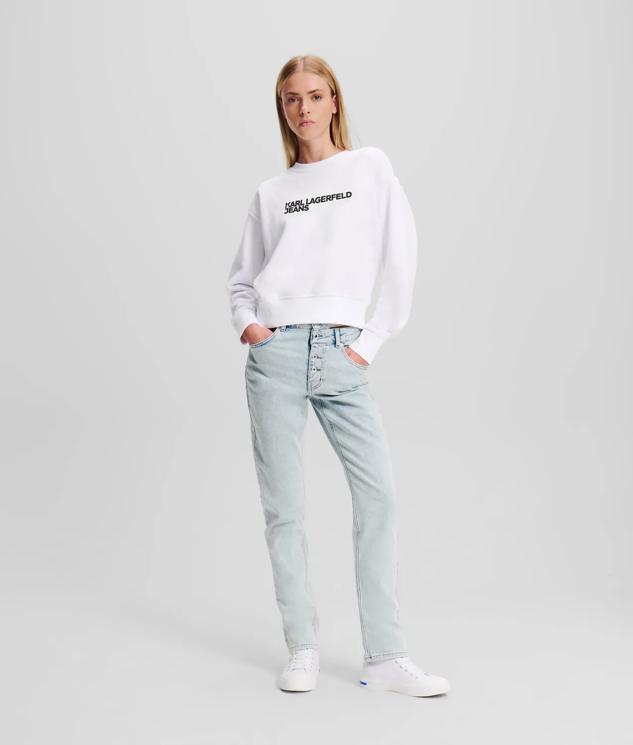 Karl Lagerfeld Jeans Logo Sweatshirt Crew-Neck