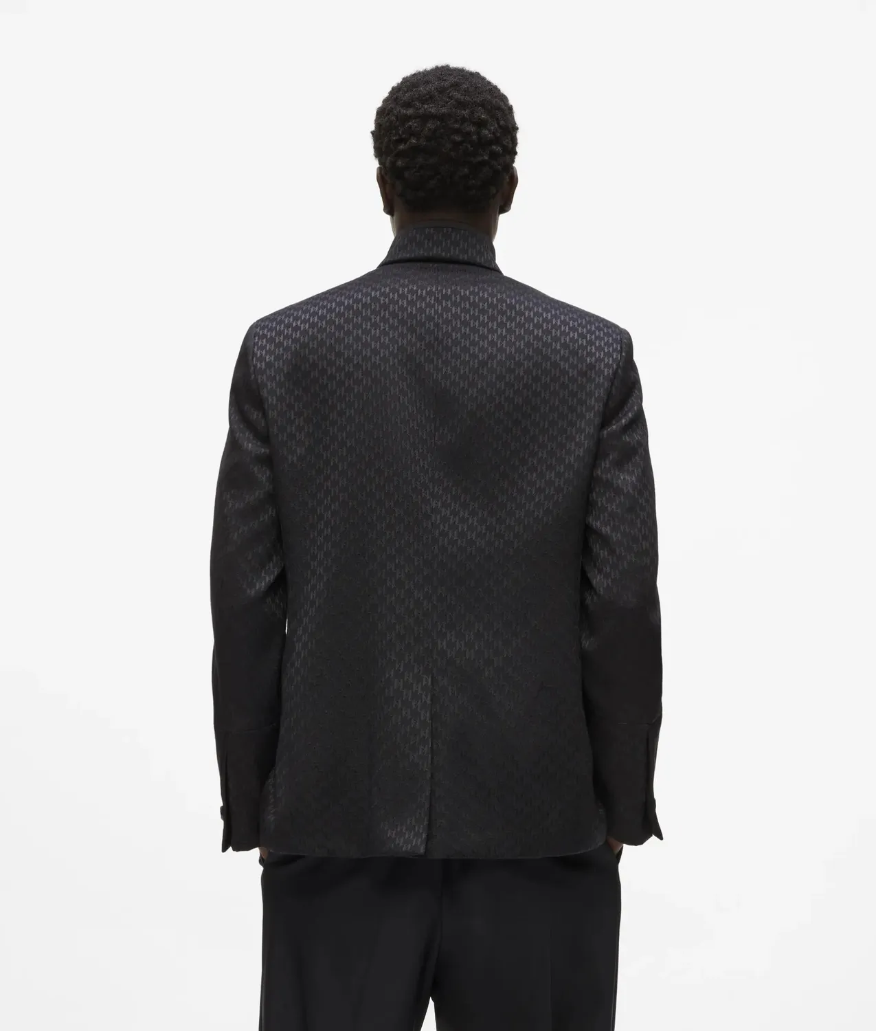 Karl Lagerfeld High-Stand-Collar Jacke Herren Struktur