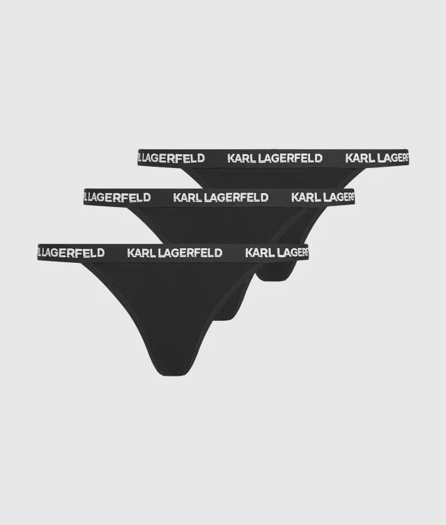 Karl Lagerfeld Logo Brazilian Slip 3er-Pack Baumwolle
