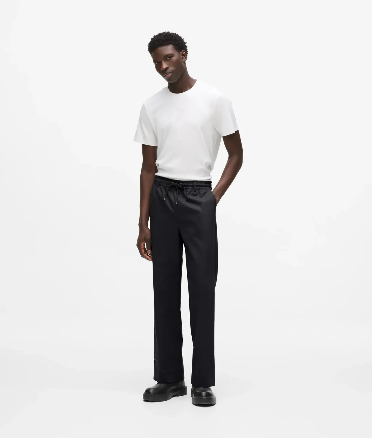 Karl Lagerfeld Drawcord Hose mit Kordelzug elastisch