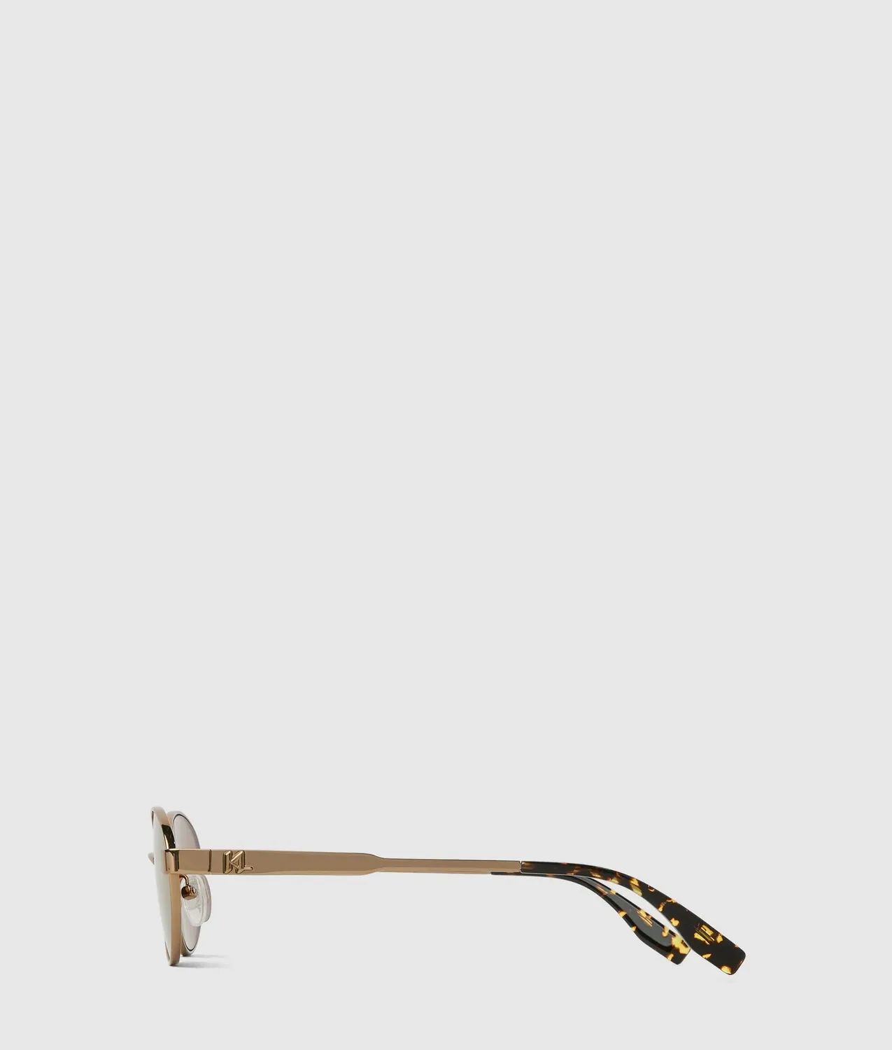 Karl Lagerfeld Monogram Ovale Sonnenbrille Metall