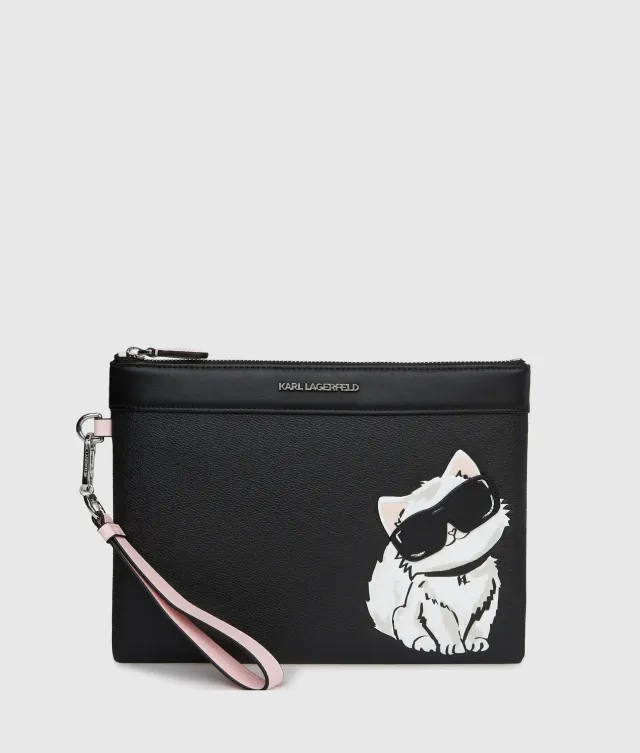 Karl Lagerfeld Ikon Choupette Pouch Reissverschluss