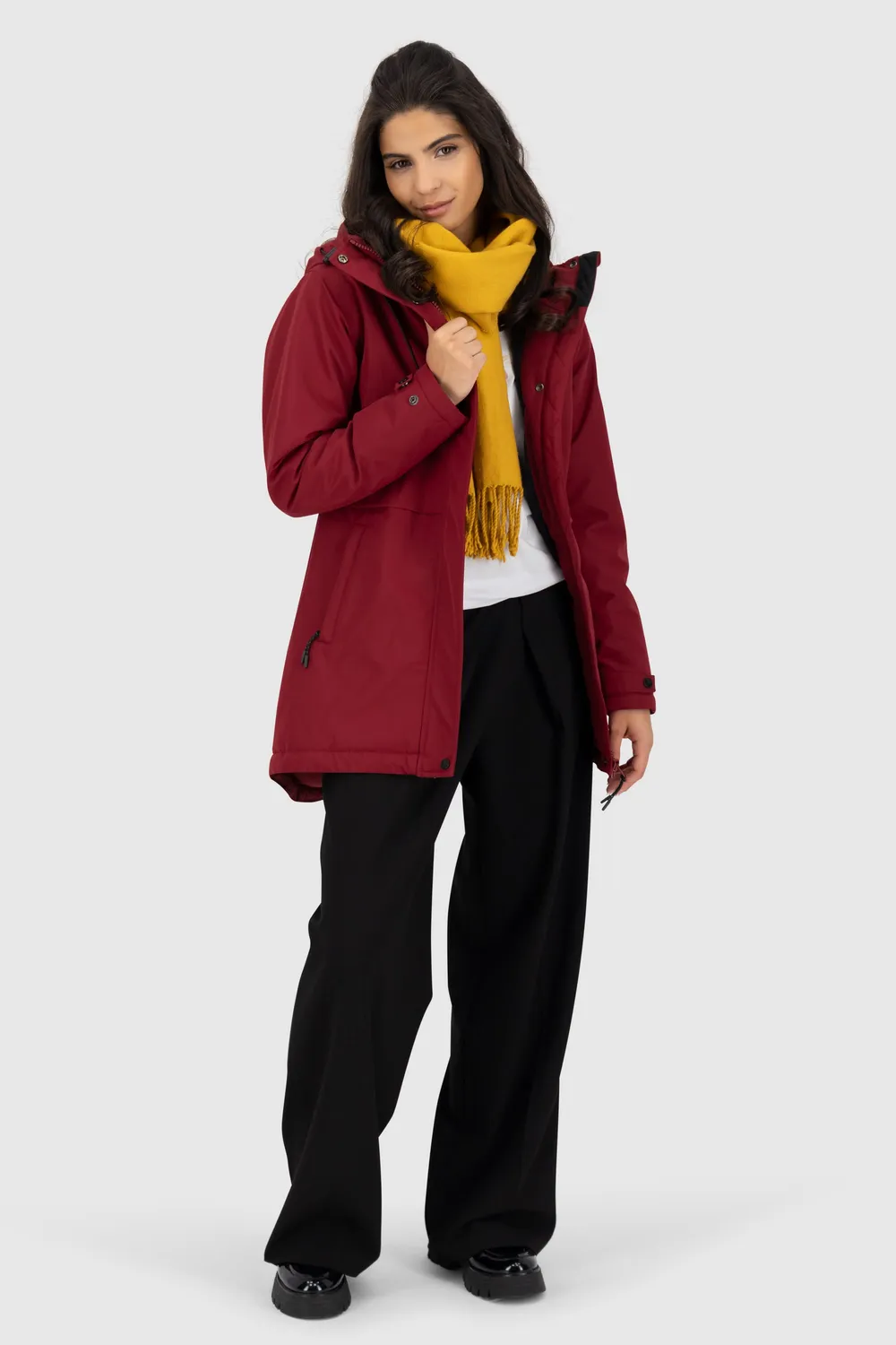 Alife & Kickin MarlyAK A Funktionsjacke Dunkelrot tailliert