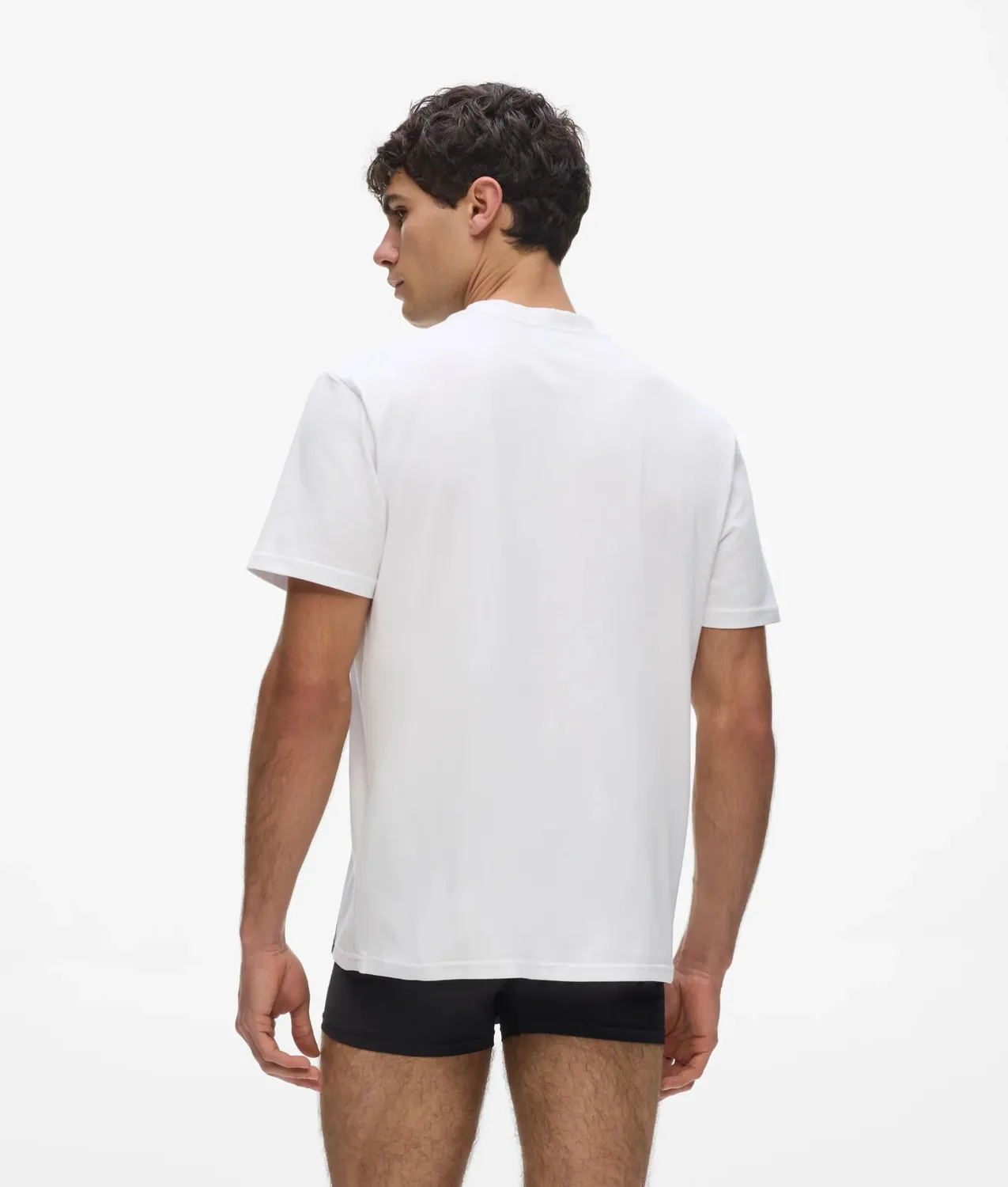 Karl Lagerfeld Vertical logo Pyjama-Shirt Herren Bio-Baumwolle