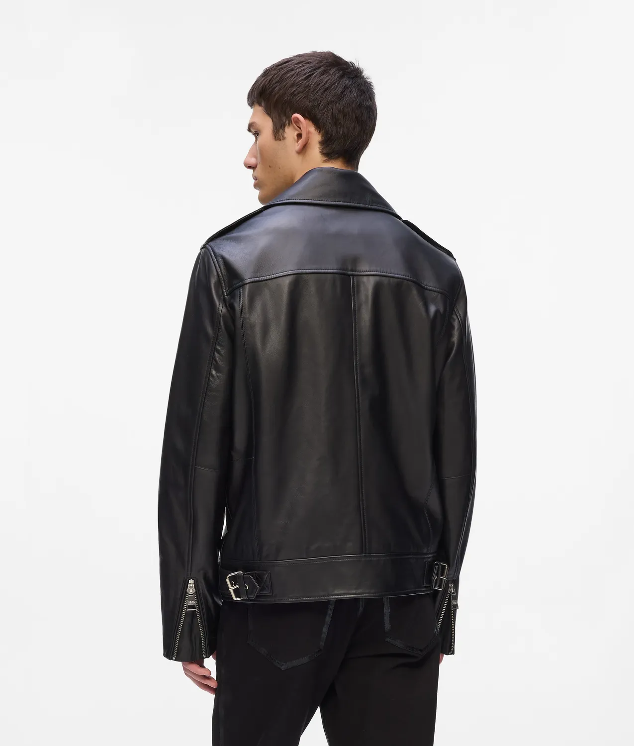 Karl Lagerfeld Essential Lederjacke asymmetrisch