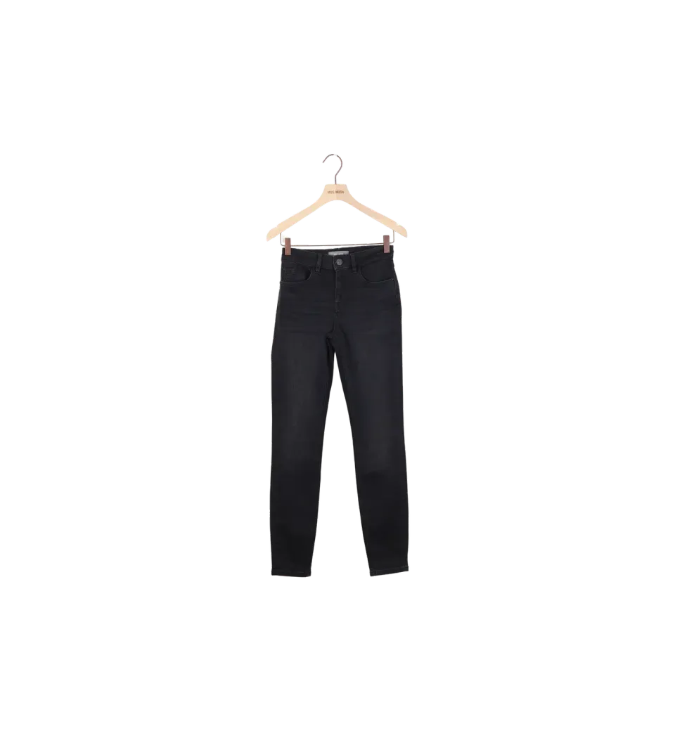 Mos Mosh Vice Ledger Jeans Slim Schwarz 25 Stretch Second Hand