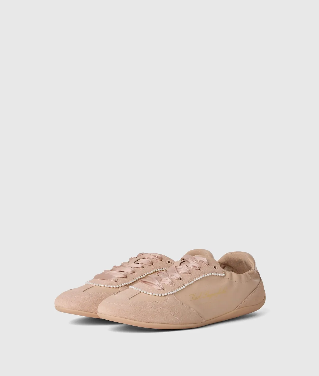 Karl Lagerfeld Altia Sneaker Damen Leder low Perlen Gr. 4-10