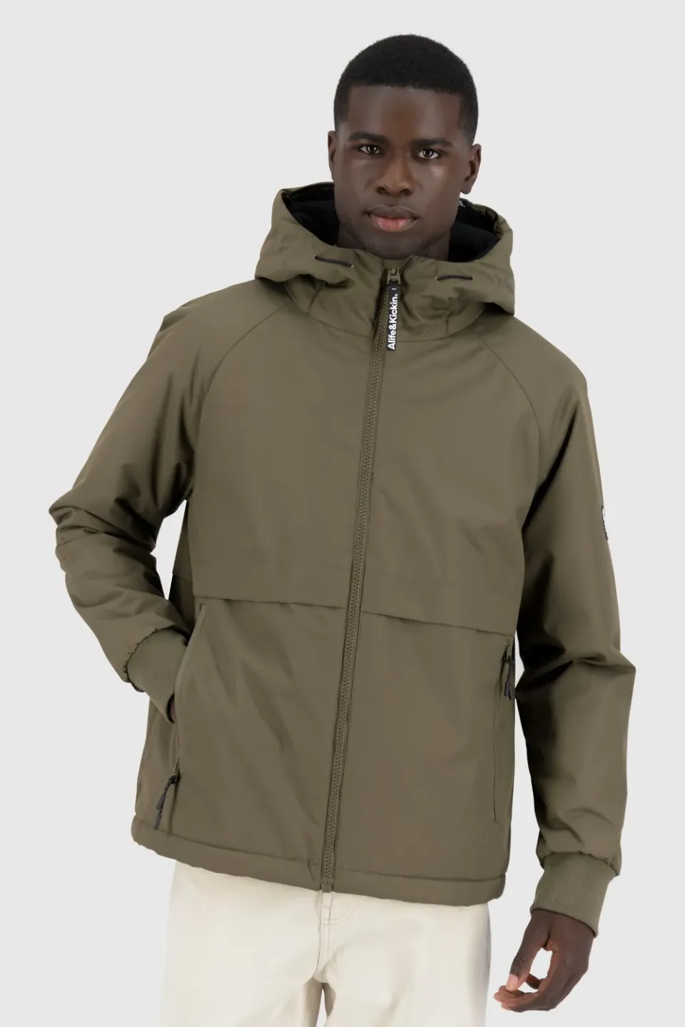 Alife & Kickin MartyAK A Winterjacke Herren dunkelgrün Teddyfutter