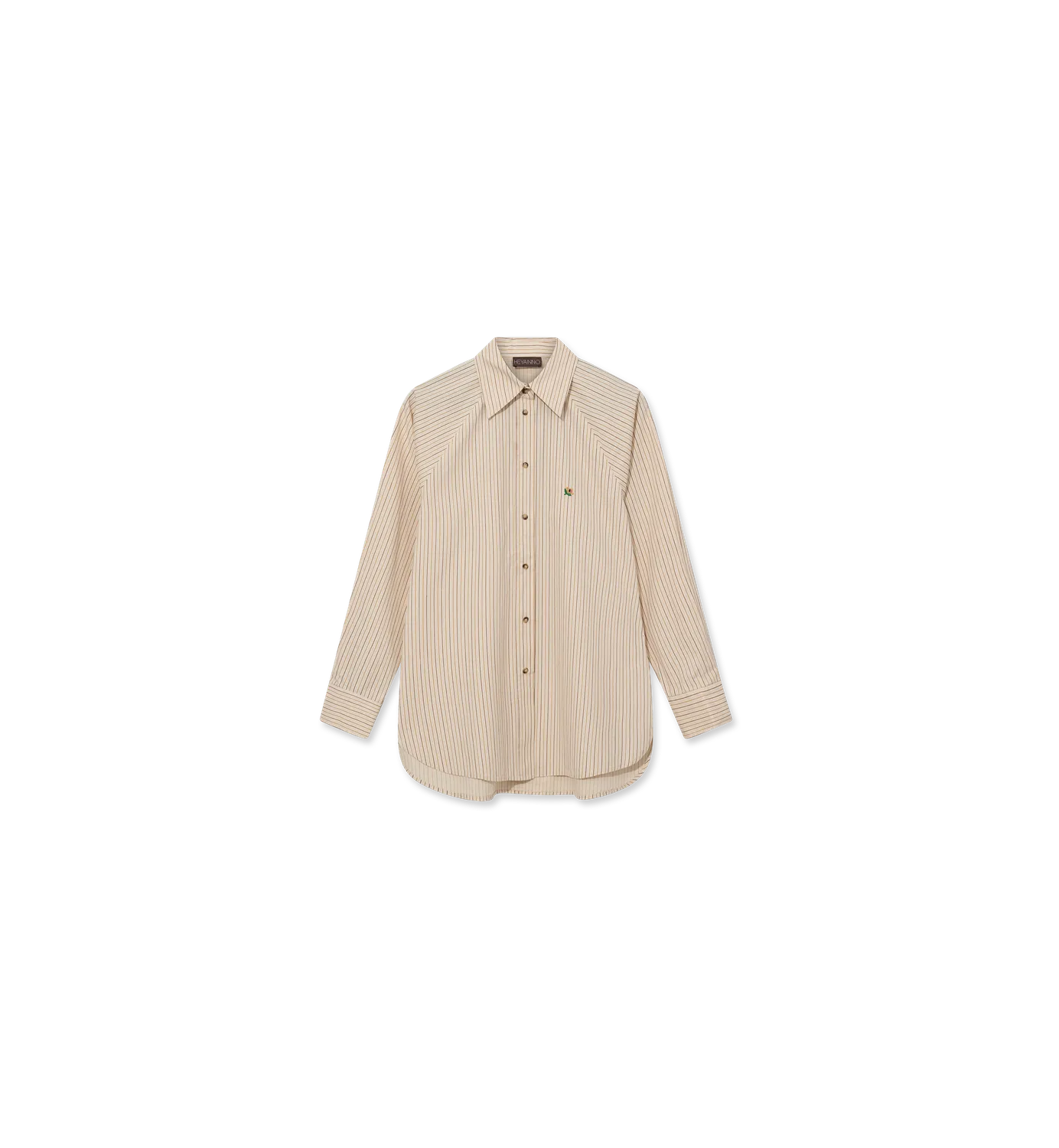 Mos Mosh MMHMaster Stripe Shirt Hemd Misty Blue Baumwolle