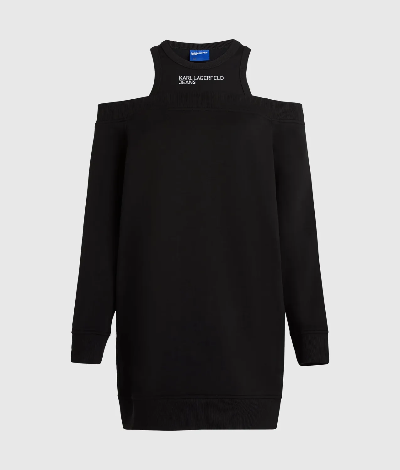 Karl Lagerfeld KL Jeans Cold-Shoulder Sweatkleid