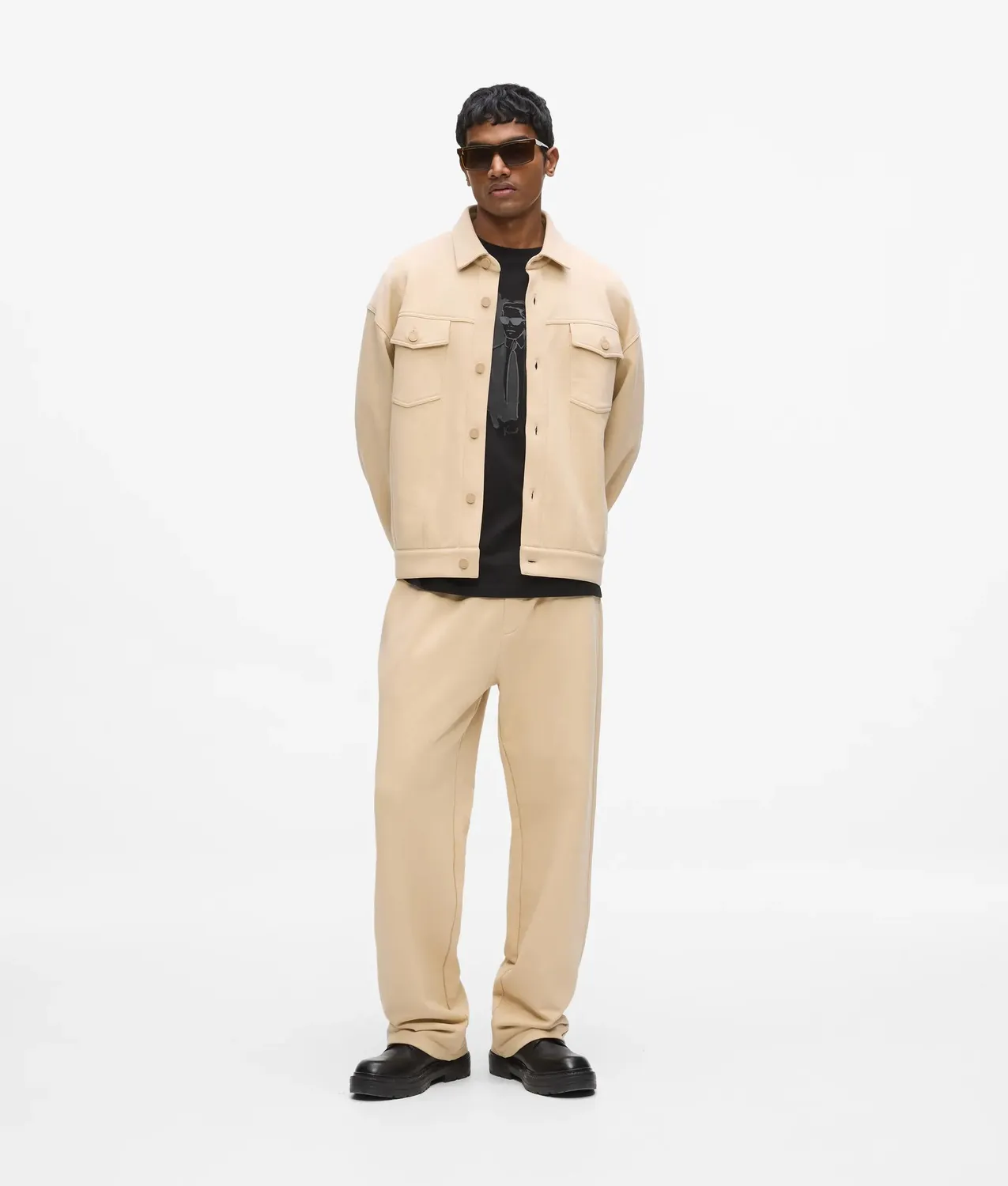 Karl Lagerfeld Sweat Overshirt Hemdjacke Herren oversize