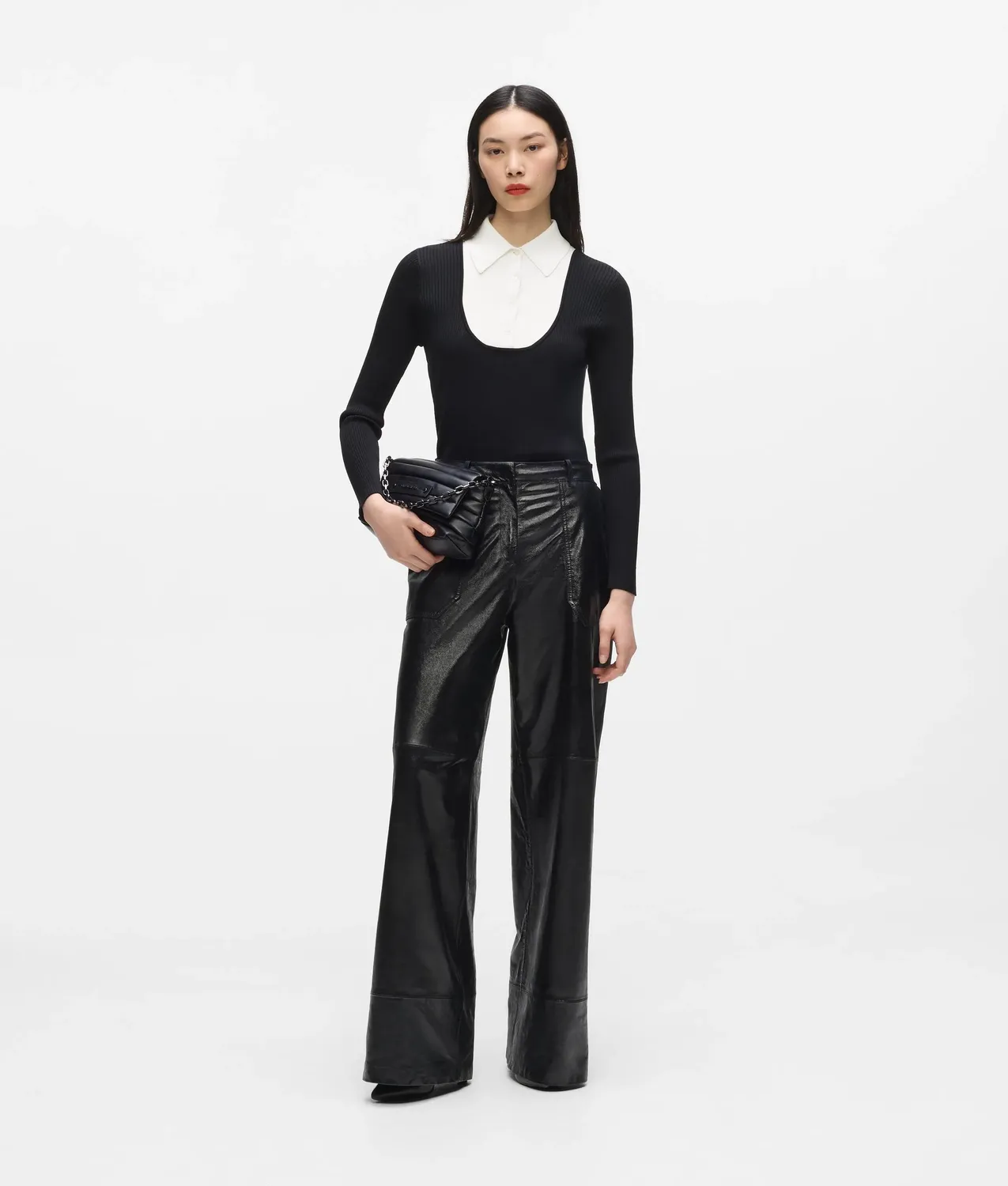 Karl Lagerfeld Shirt Detail Pullover Strick