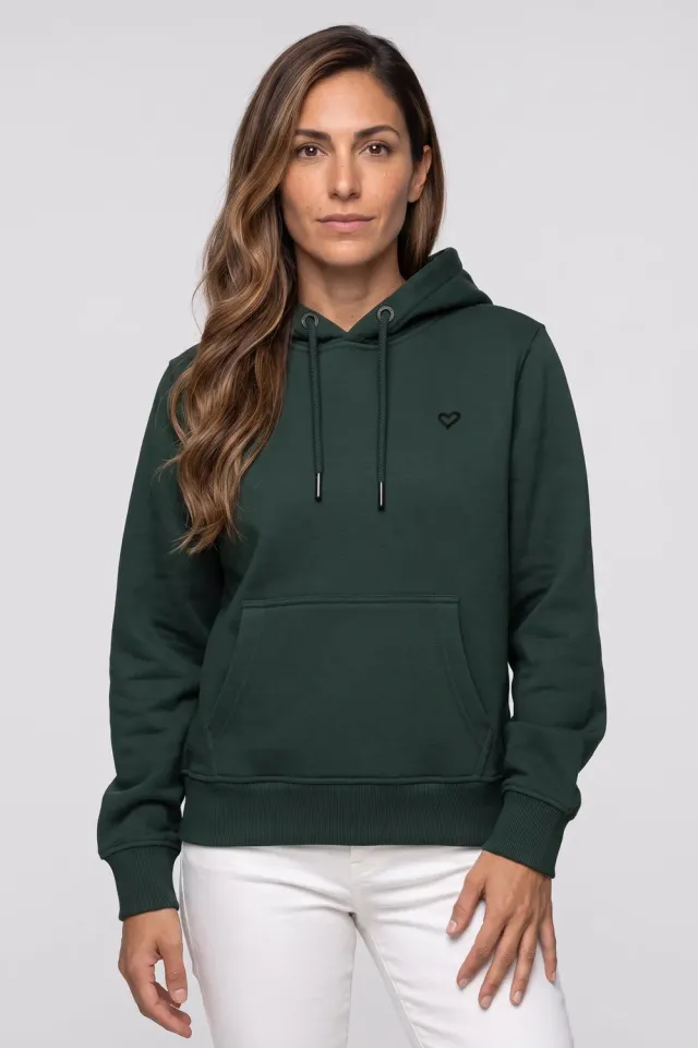Alife & Kickin SorgaAK A Hoodie Dunkelgrün Damen