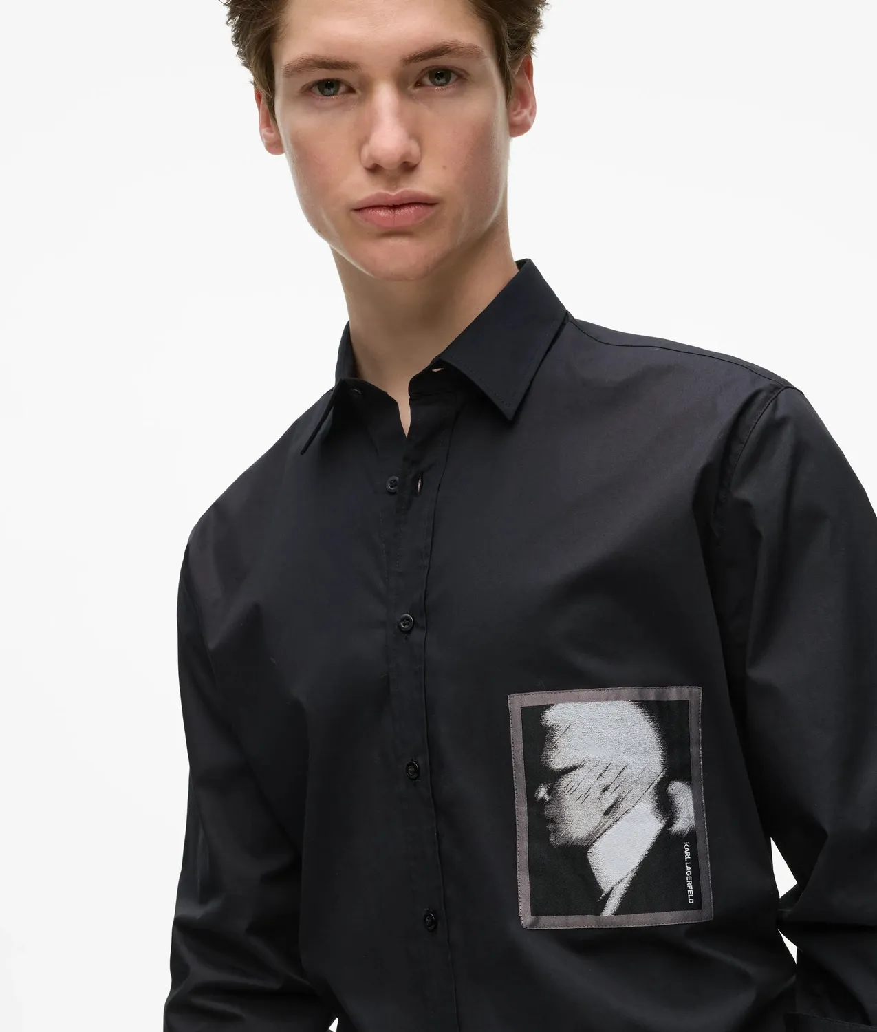Karl Lagerfeld Karl Portrait Hemd Stretch Herren