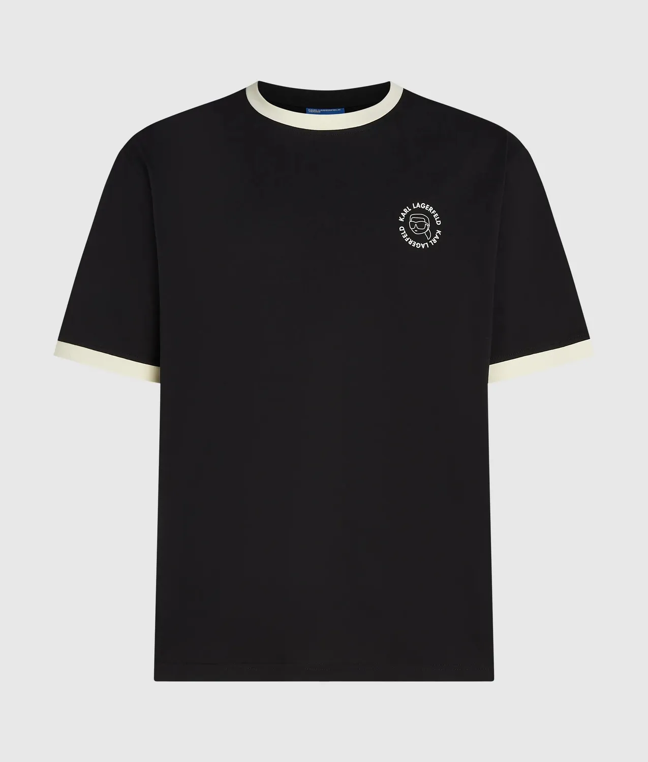Karl Lagerfeld Ikon Circle Logo T-Shirt Bio-Baumwolle