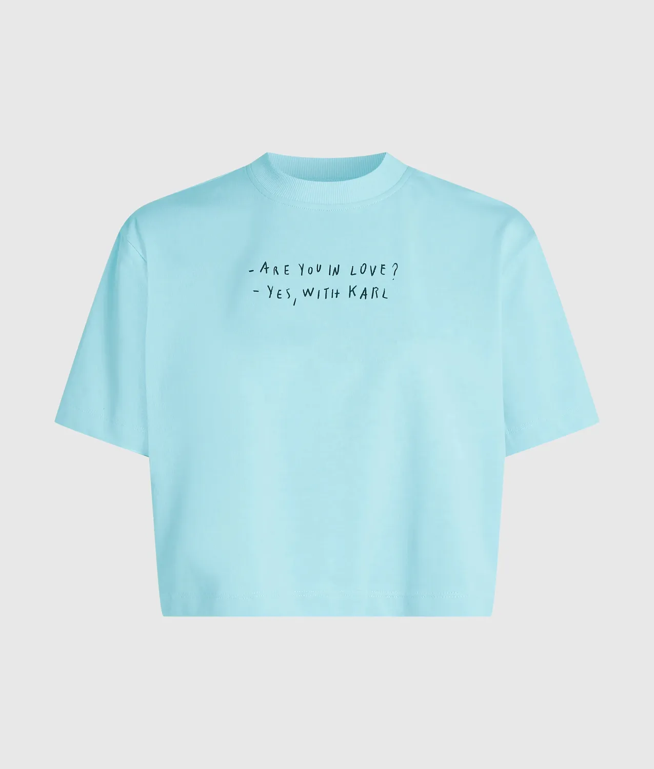 Karl Lagerfeld KLJ x Terzini Cropped T-Shirt Boxy