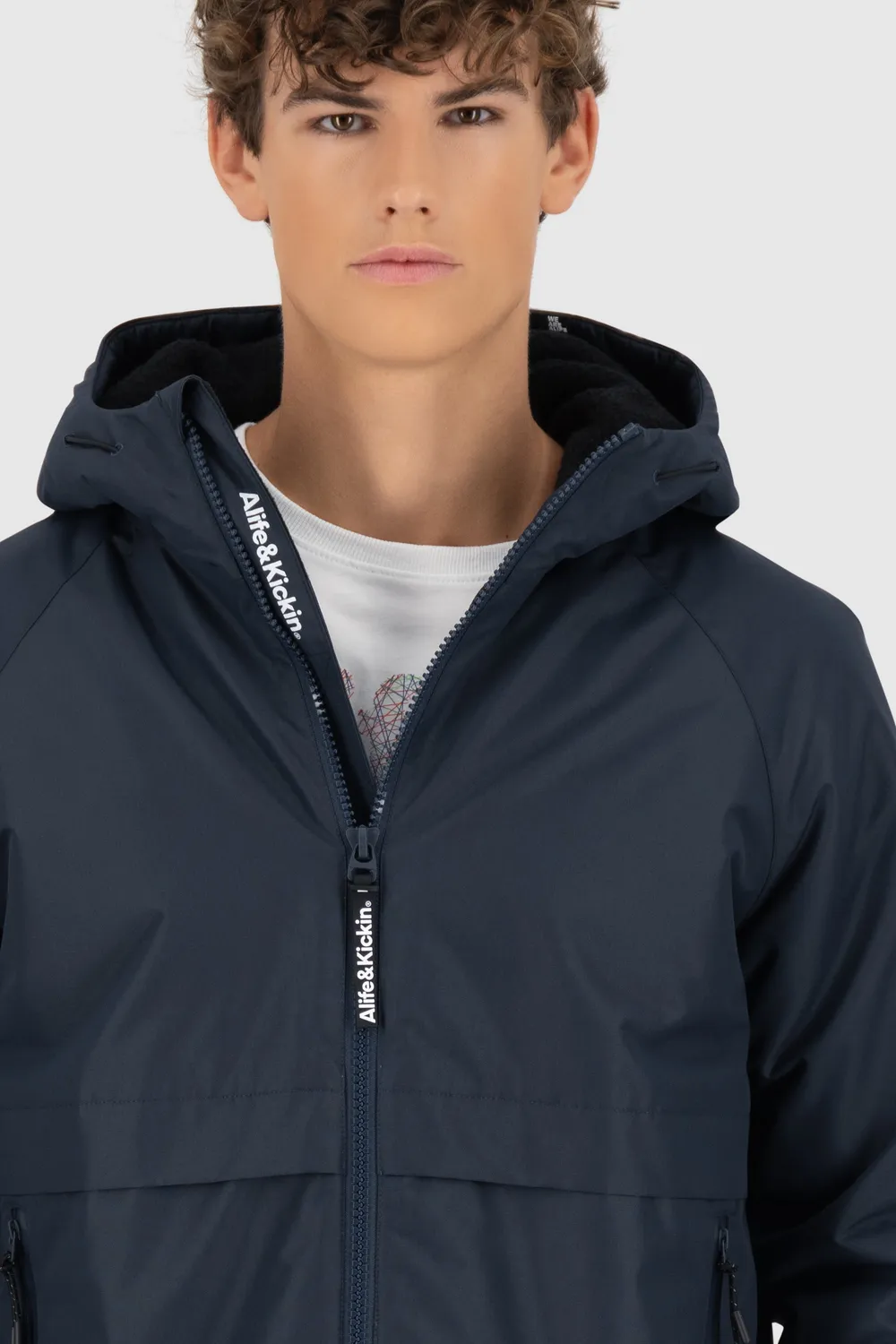 Alife & Kickin MartyAK A Winterjacke Dunkelblau warm gefüttert