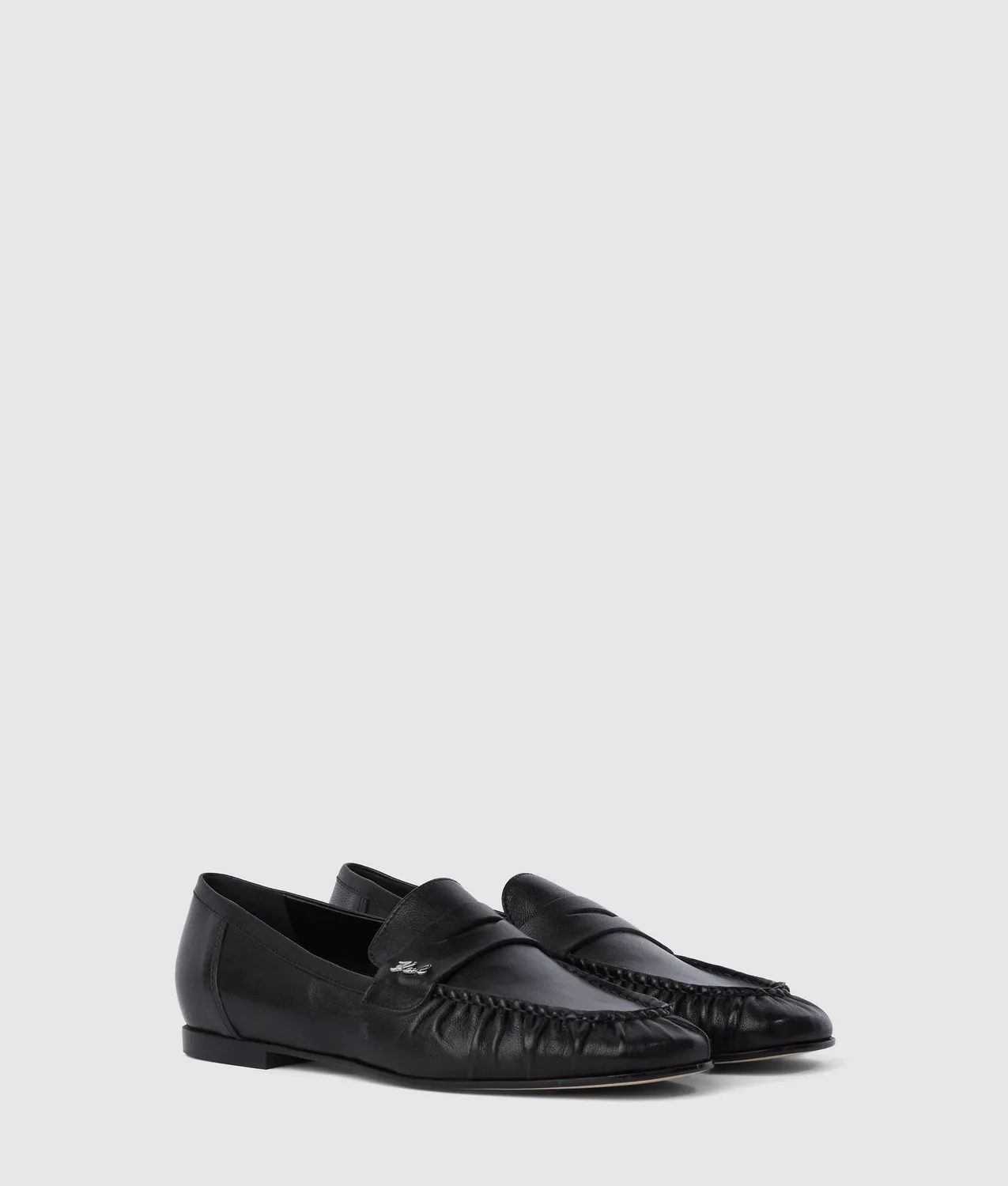 Karl Lagerfeld Eleia Loafer Leder Slip-on mit Signatur