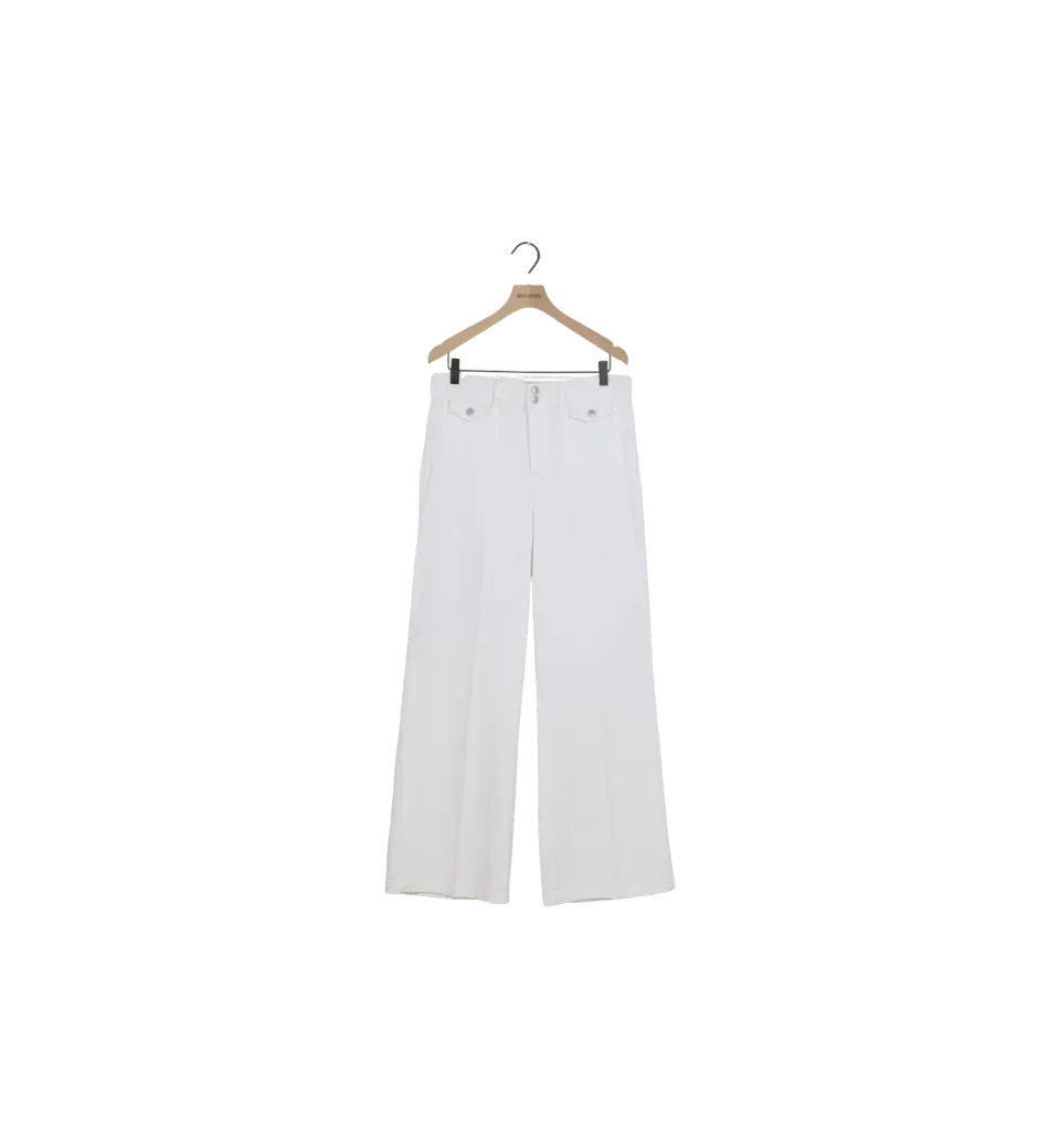 Mos Mosh MMColette Bianco Jeans Weiß Long 30 wide