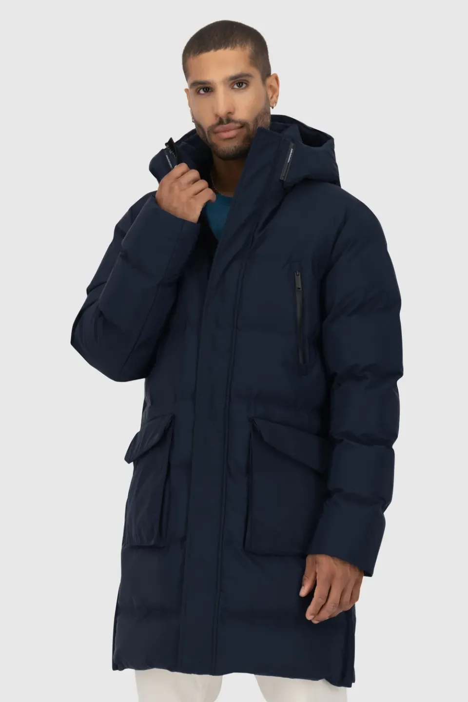 Alife & Kickin SaulAK A Puffer Parka Dunkelblau Herren warm