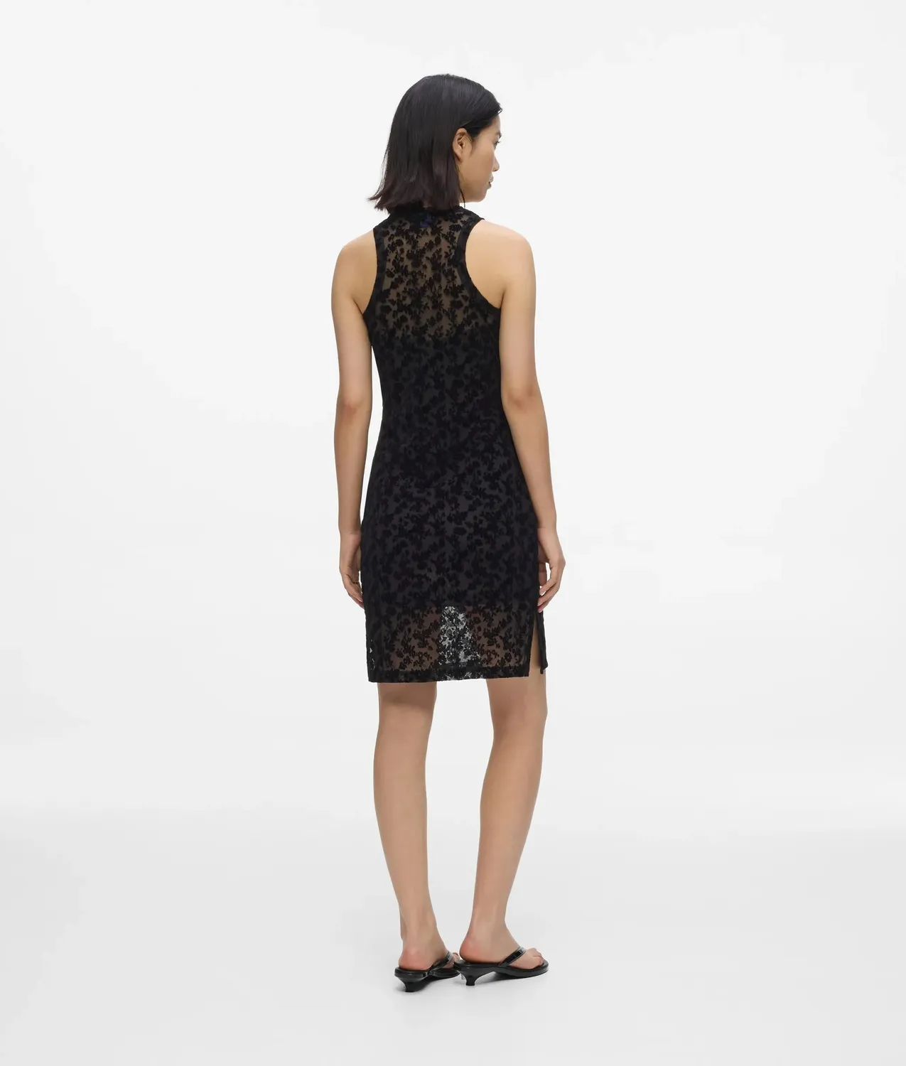 Karl Lagerfeld Floral Mesh Tank Dress Kleid Blumen XS-XL