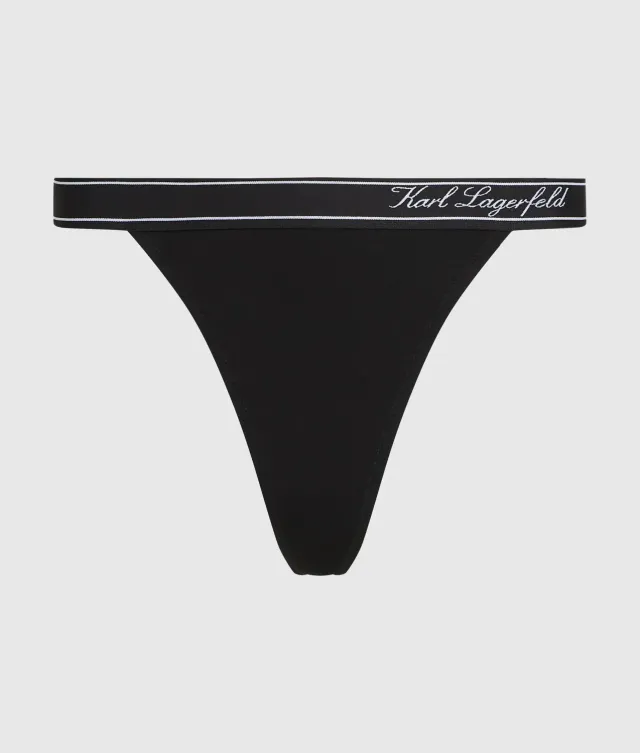 Karl Lagerfeld Stripe Thong String Bio-Baumwolle gestreift