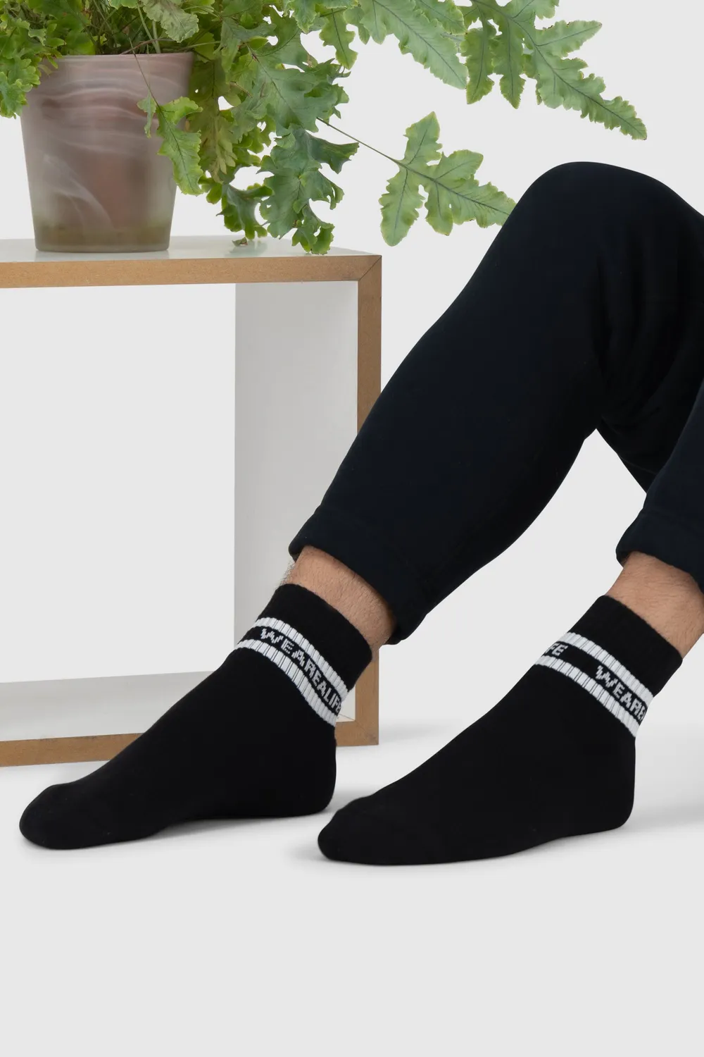 Alife & Kickin EnnyAK Ankle Crew Socken 6er Schwarz Baumwolle