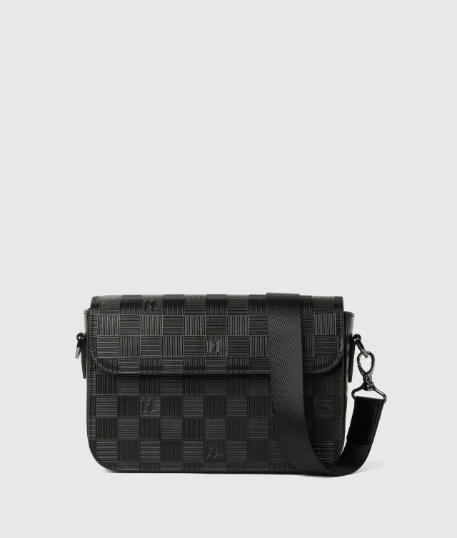Karl Lagerfeld Monogram Checkerboard Crossbody One Size