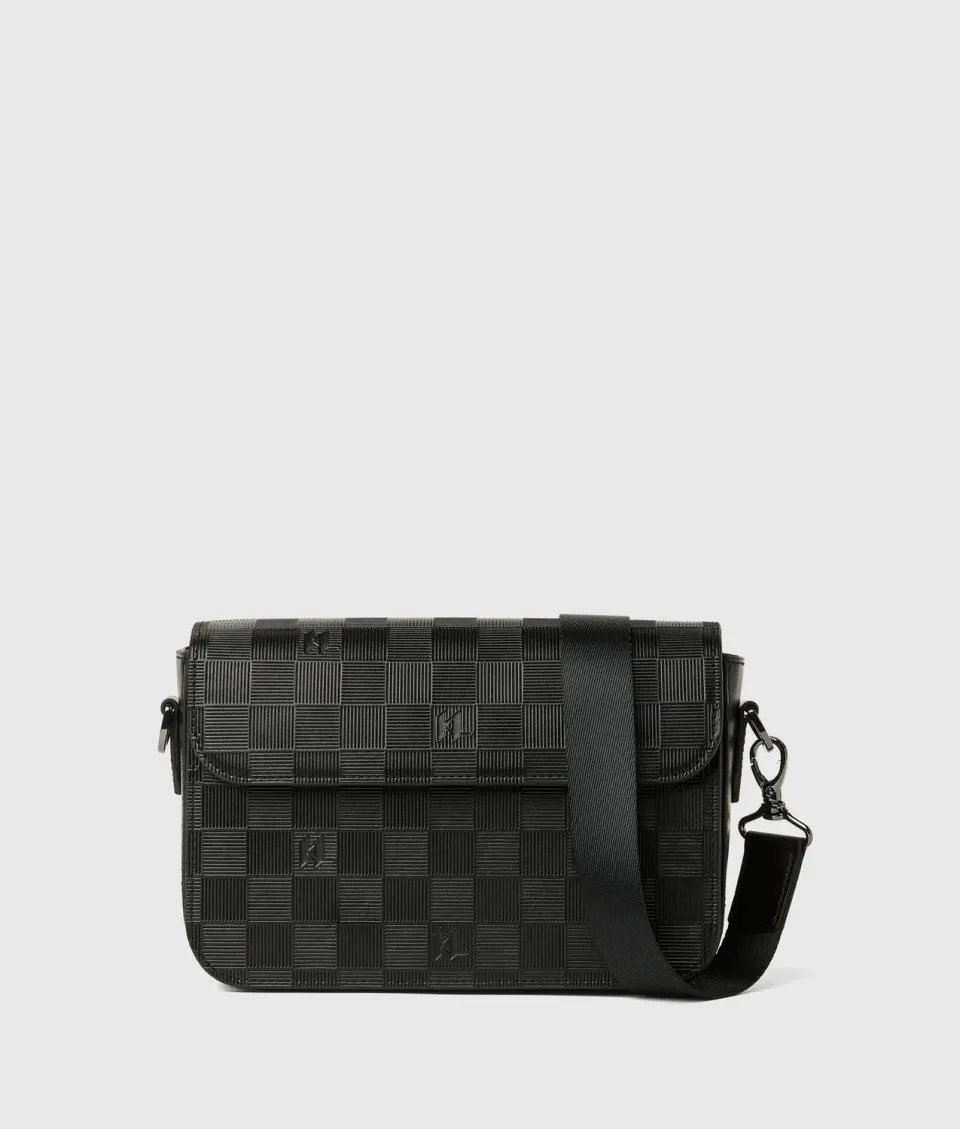 Karl Lagerfeld Monogram Checkerboard Crossbody One Size